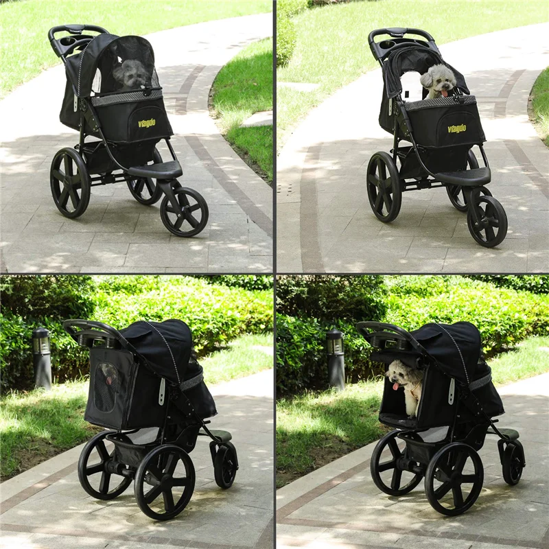 Складной собака коляска Jogger для малых и средних собак кошек роскошный Pet 3 х