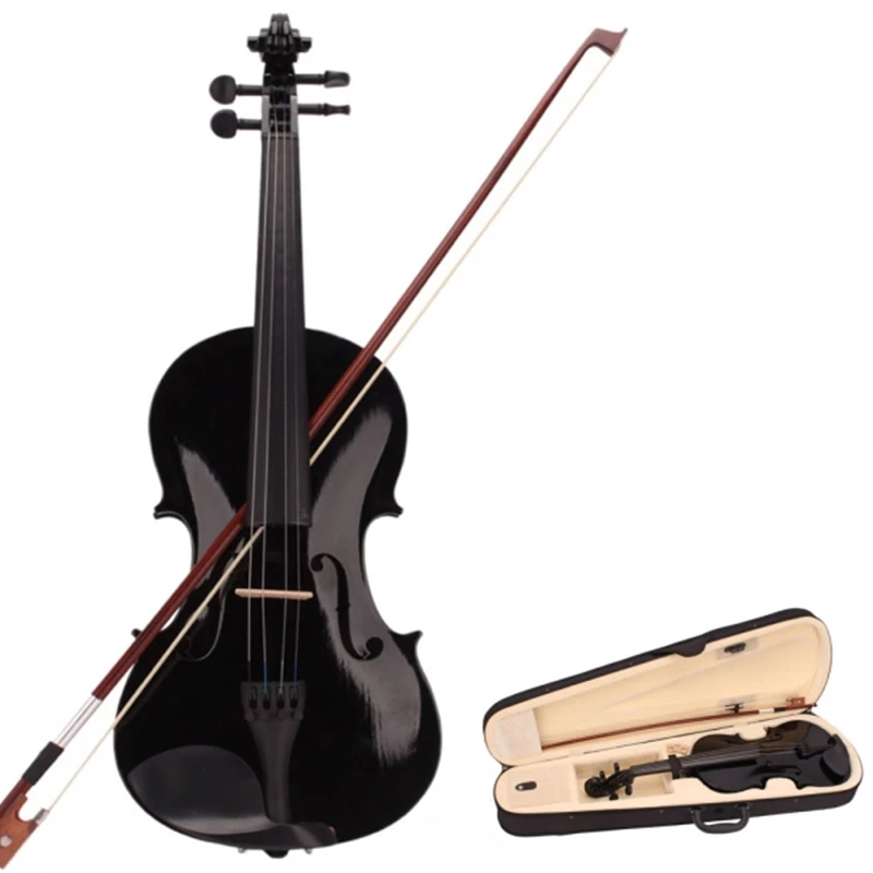 

Natural Acoustic Violin 4/4 Fiddle Craft Violino 4/4 With Case Mute Bow Rosin 4 Stringed Instrument For Beginner