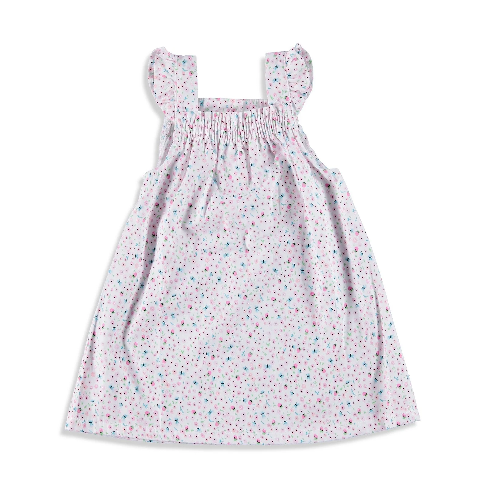 Ebebek HelloBaby/платье для маленьких девочек с оборками на плечах | Мать и ребенок