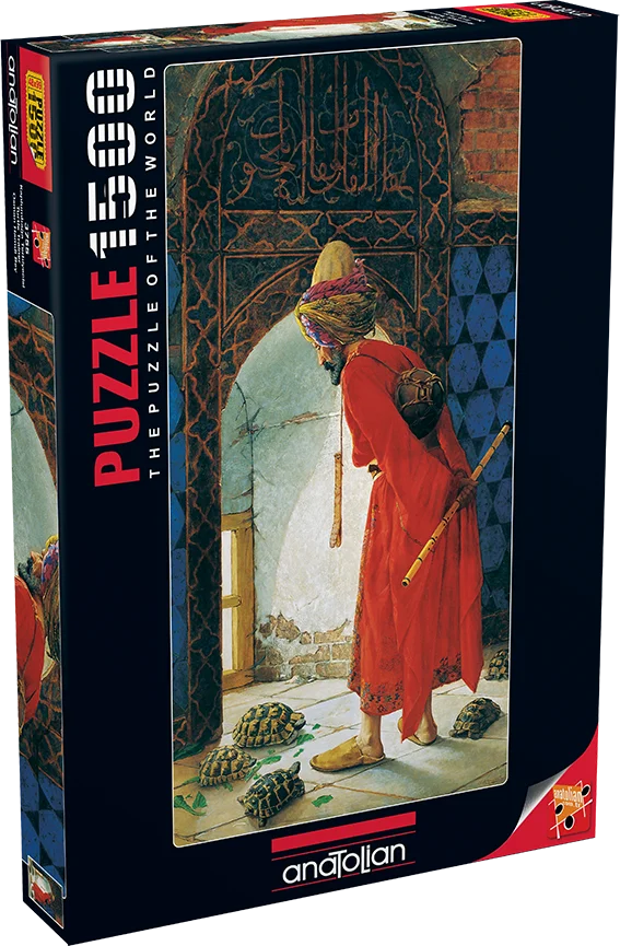 

Turtle Tamer Osman Hamdi Bey 1500 Piece Jigsaw Puzzle Jigsaw Puzzle Educational Mind Game Holiday Decoration Table Gift 99x48 cm