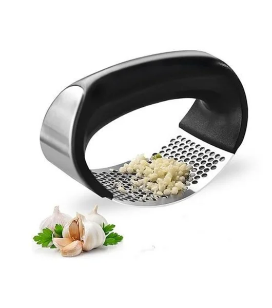 

Practical Use Ergonomic Stainless Steel Durable Garlic Grater Crushing Tool with Silicone Handle