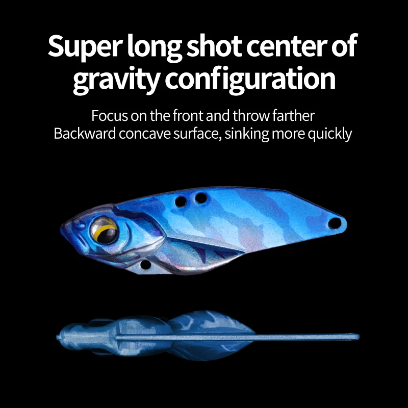 LINNHUE рыболовная приманка металлическая Приманка VIB лазерная 7 г 10 13 40 мм 45 50 с