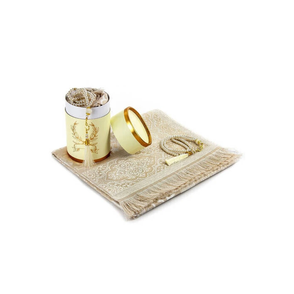 IQRAH Seccadeli and Pearl Tesbihli Special Cylinder Boxed Set