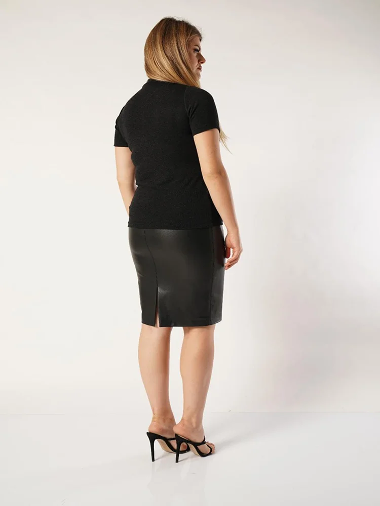 Рисунок 6 - Юбка-карандаш из искусственной кожи на молнии