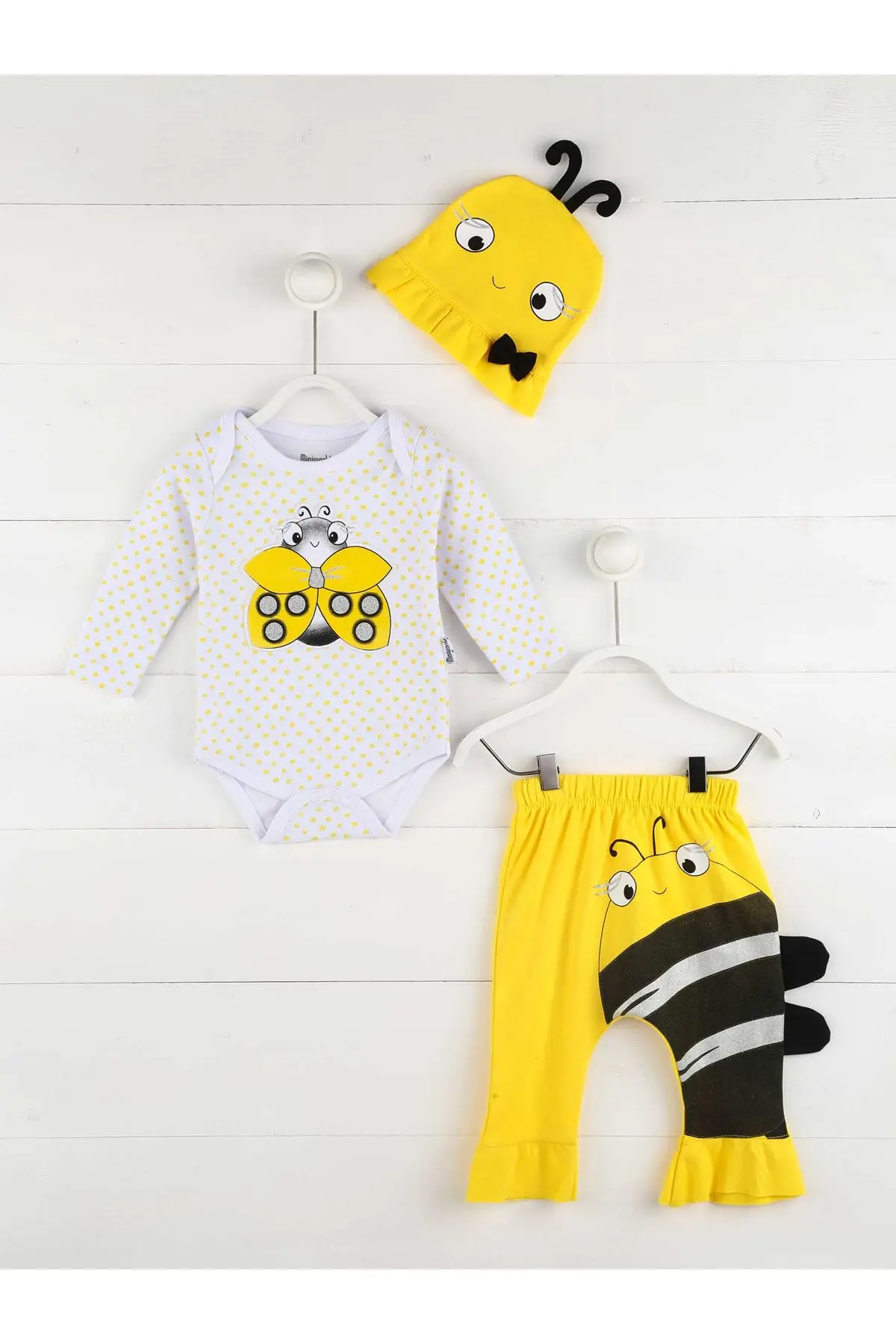 Комплекты одежды для маленьких девочек с изображением пчелы весна осень 2020