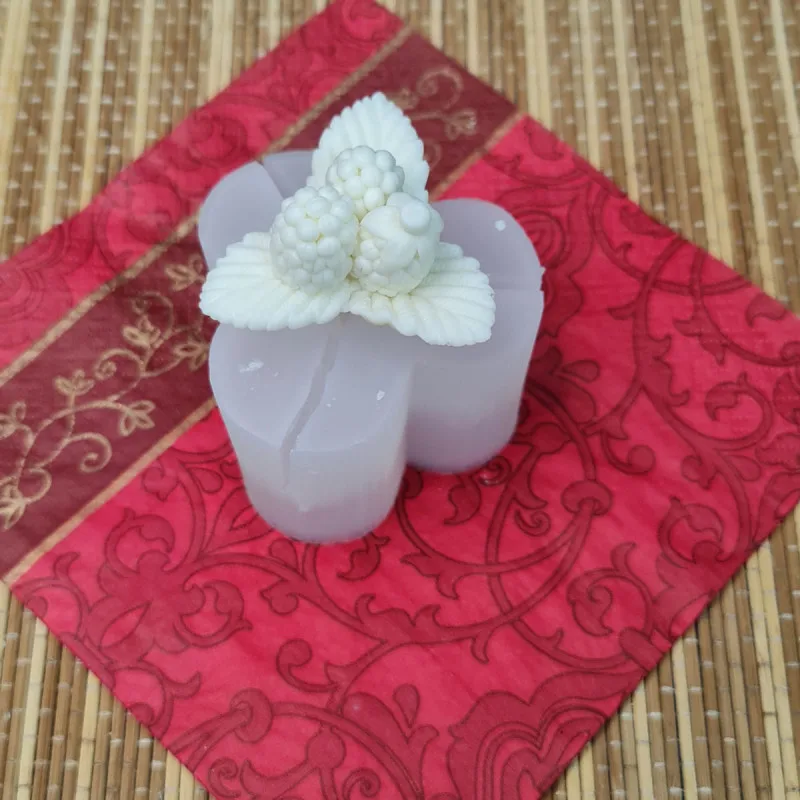 Силиконовая форма для шоколада карамели №639 &quotМалинка с листьями&quotдля леденцов