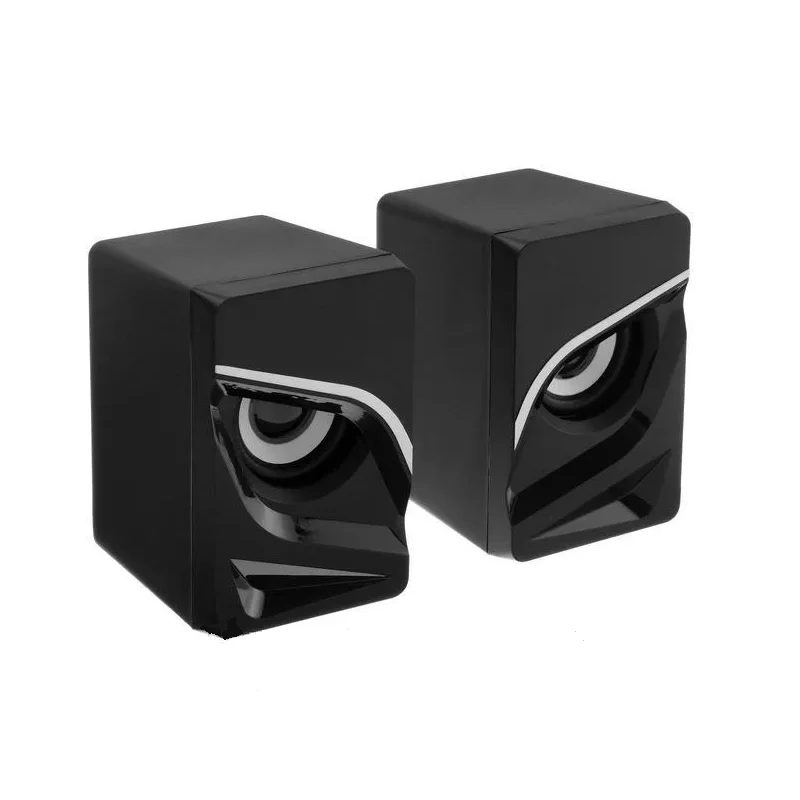 Колонки Активные Qumo Rage AS005 10 ВТ 2.0 объемное звучание синяя подсветка (отключаемая)