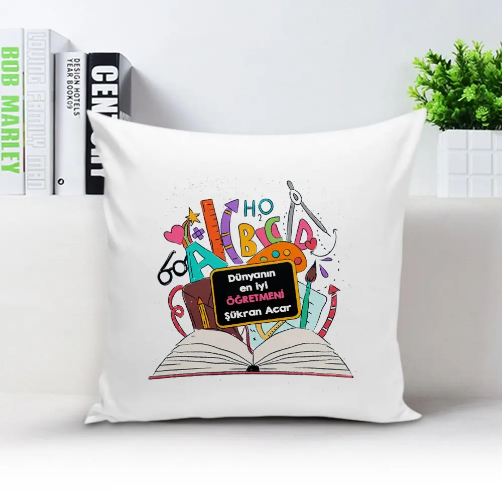 

Personalized White Pillow Case (Teachers Day Temalı-11)
