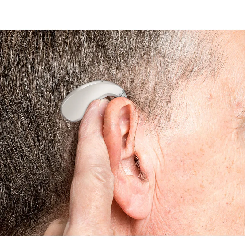 Аппарат слуховой тяжелой потери перезаряжаемый Невидимый BTE ушной аппарат