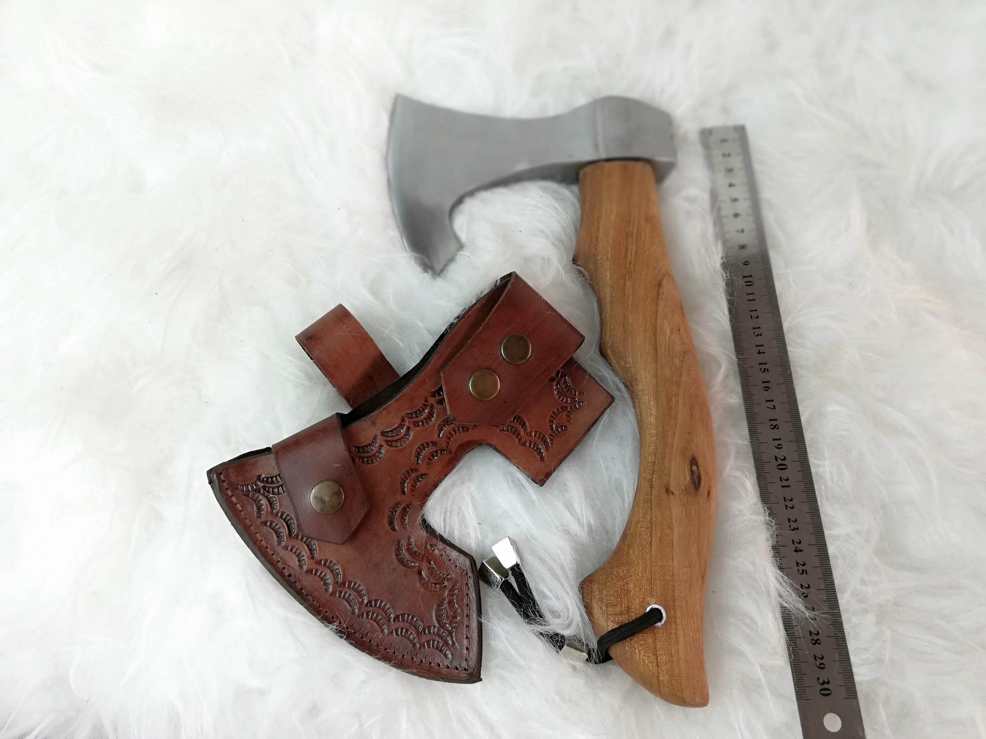 

Кованый Стальной Охотничий Топор Ручной работы, искусственный кожаный футляр, ручные инструменты, кованая сталь, персонализированный подарок, топор для кемпинга