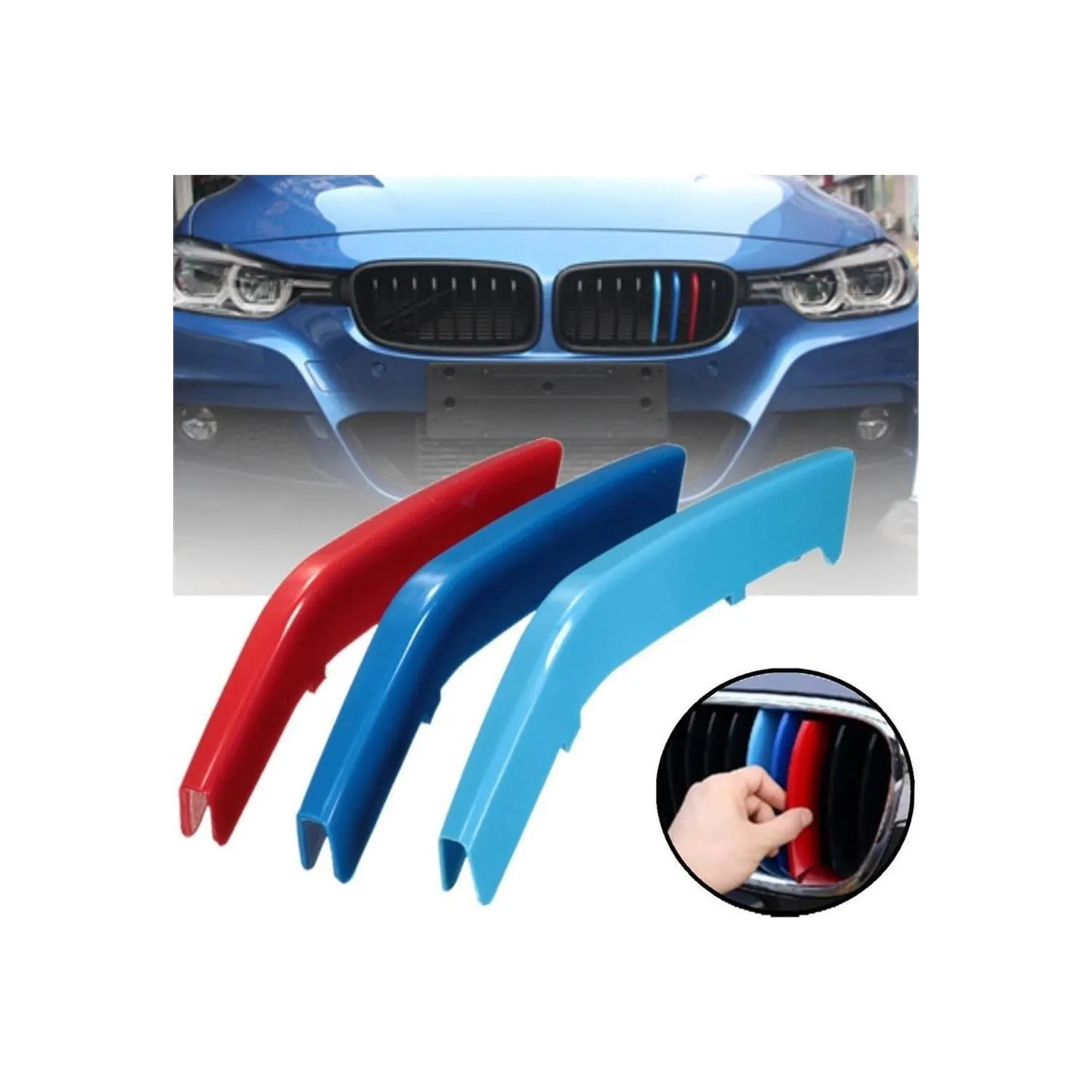 Аксессуары для решетки бампера BMW F30 автозапчасти зажим радиатора гонок высокая