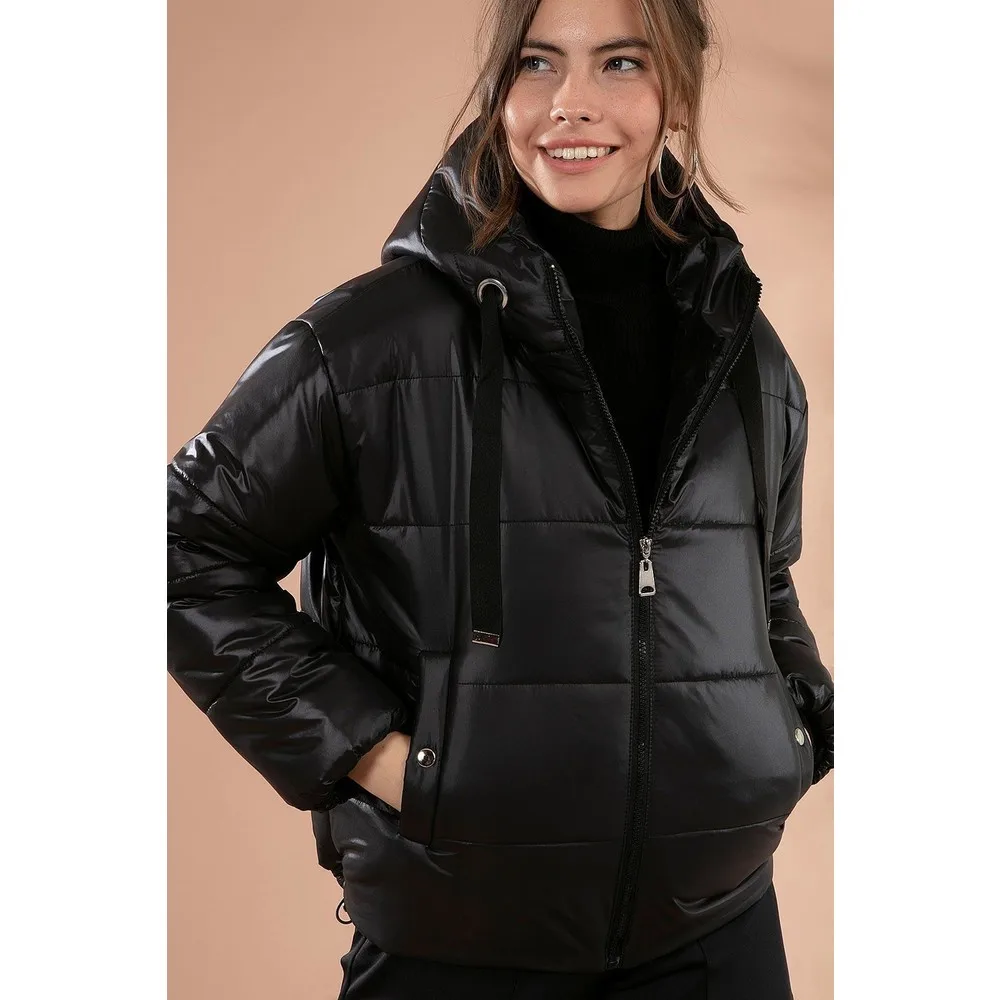Women's Hooded Zipper Inflatable Coat 2021 new women slim down coat white duck down Ultralight jackets autumn