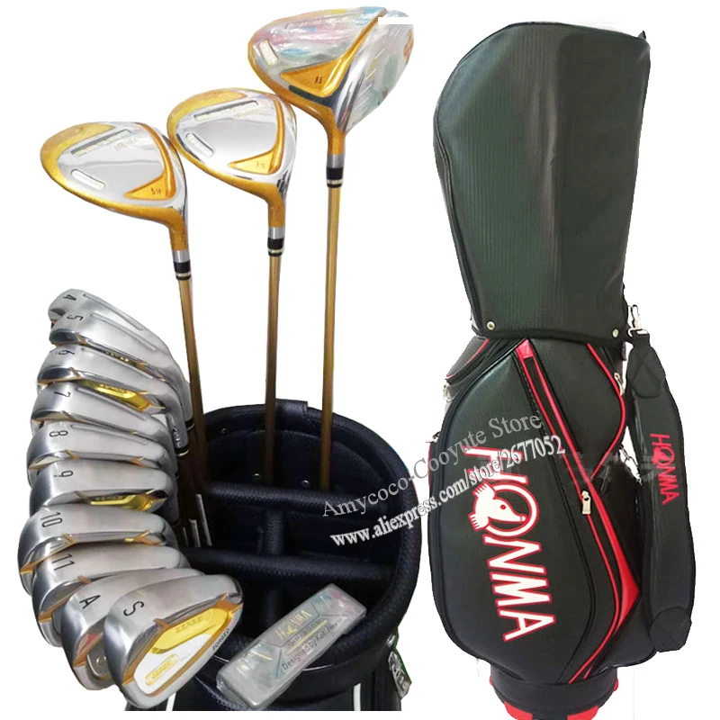 Новые клюшки для гольфа HONMA S-07 полный комплект плюс сумка Деревянные |