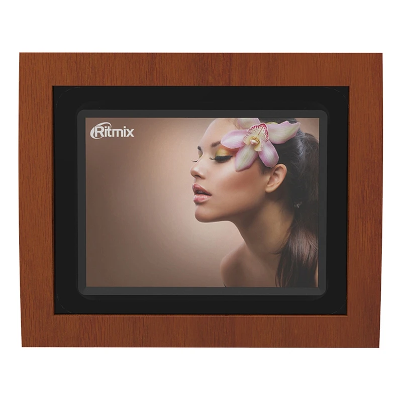 Фоторамка RITMIX RDF 808W (ДУ часы будильник календарь слайд шоу визуальные