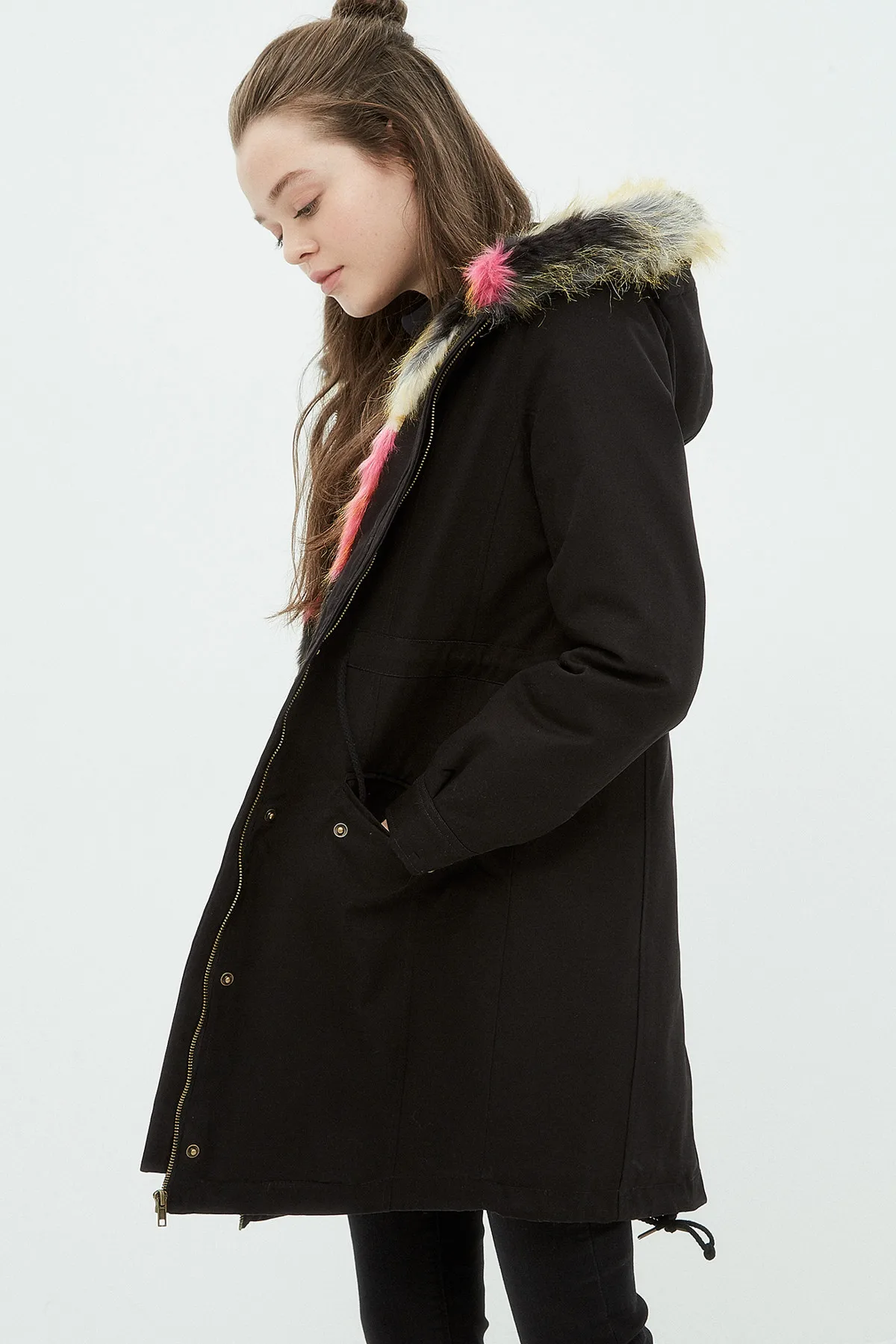 Koton женское черное пальто 7 KAL07095OW | Женская одежда