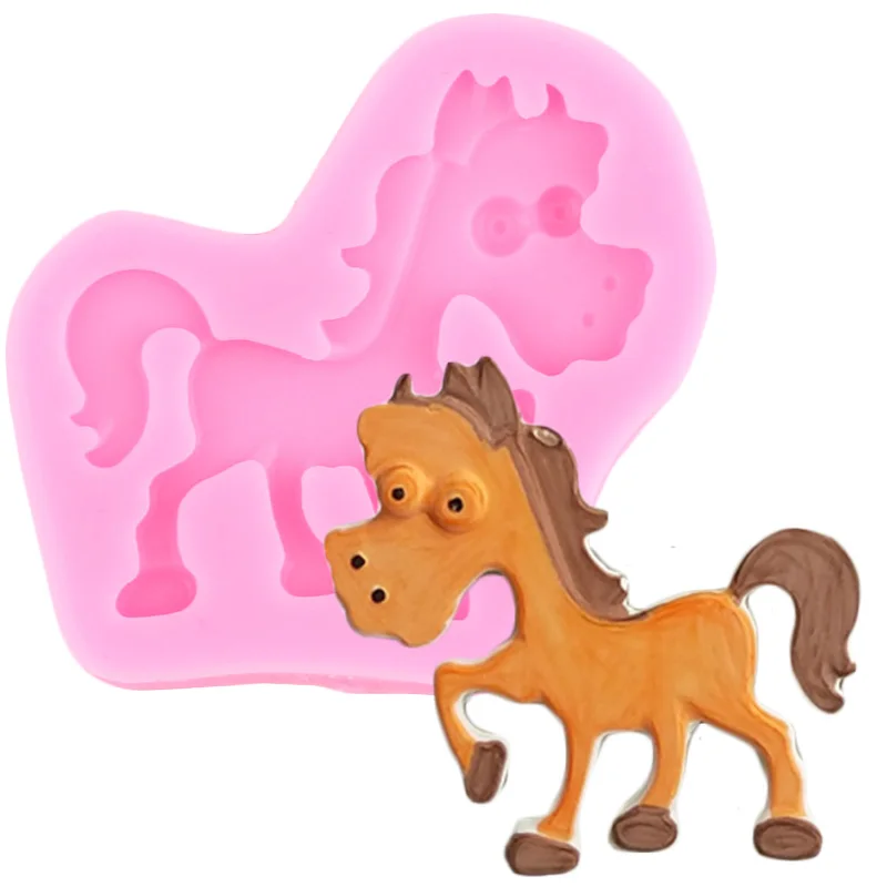 Силиконовая форма в стиле джунглей сафари животные трава лужайка цветок