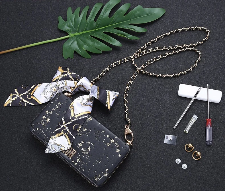 Качественный набор сумок и цепочек сделай сам с цепочкой через плечо для