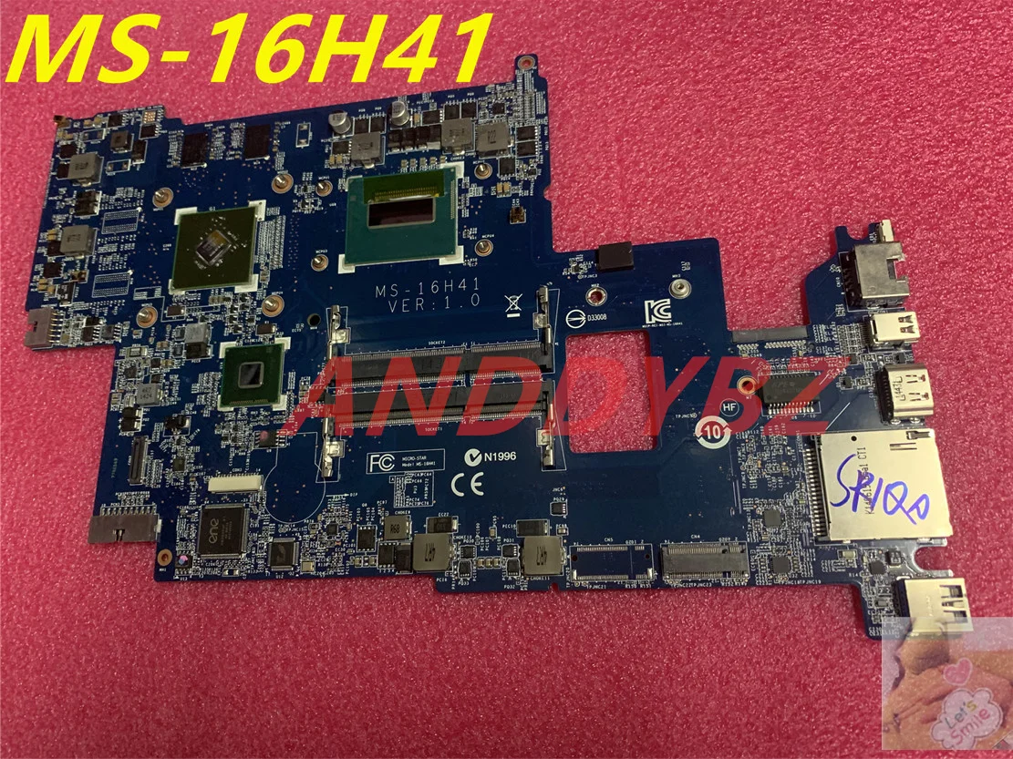 

MS-16H41 VER 1,0 для материнской платы ноутбука MSI GS60 WS60 с процессором I5 и GeForce GT 840M 100% работает нормально