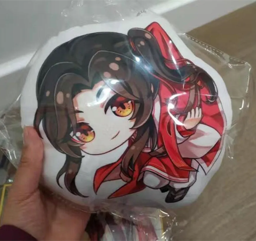 Тянь Гуань Ци Фу Ксиэ Лянь Хуа Чэн Cartoon Plush Keychain Heaven Officials Blessing Cute Bag Pendant Decoration Toys Key Rings.