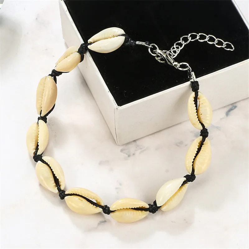 Богемные простые браслеты на ногу женские пляжные ветровые оболочки ножной