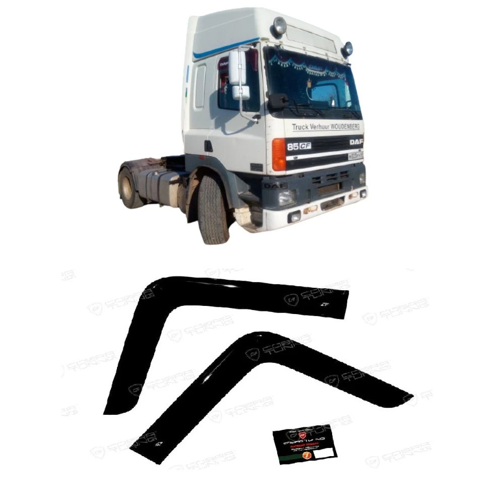 Дефлекторы окон Cobra Tuning D1003 на авто DAF 85CF 1992-1998 2 шт./комп. ветровики от дождя солнца