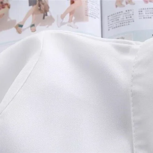 Женская рубашка с вышивкой свитер длинным рукавом в Корейском стиле для