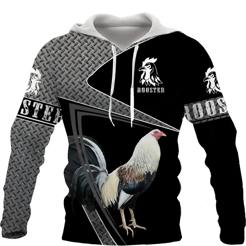 

Beautiful Pheasant Rooster Camo Hoodie Cool Mens 3D Printed Chicken Cock Animal Harajuku Streetwear Colorful Pullover Sweatshirt