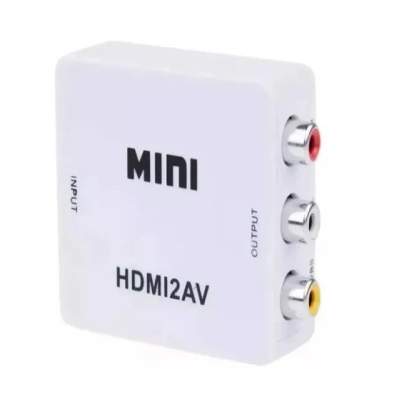 

Mini Adapter Converter Hdmi For Composite Video Rca 2AV