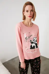 Трикотажная пижама с принтом Trendyol THMAW21PT0747