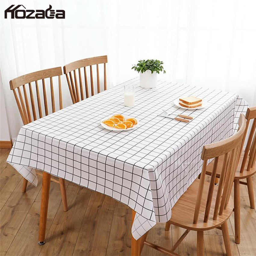 Hozada скатерти водостойкие маслостойкие из ПВХ с узором в клетку теплоизоляция