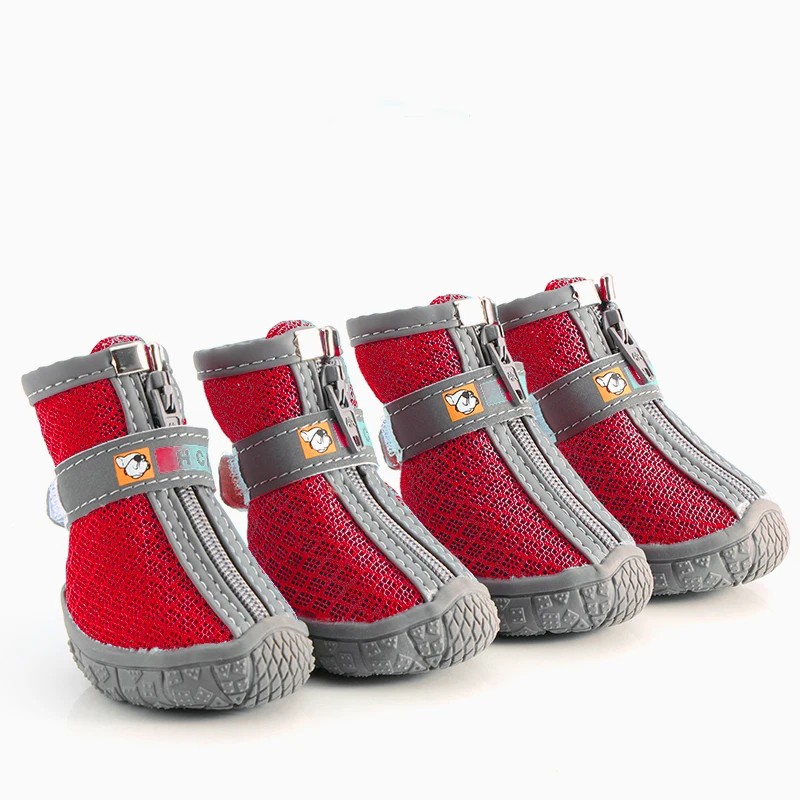 Дышащей сетки собака обувь Демисезонный прочная мягкая подошва для отдыха