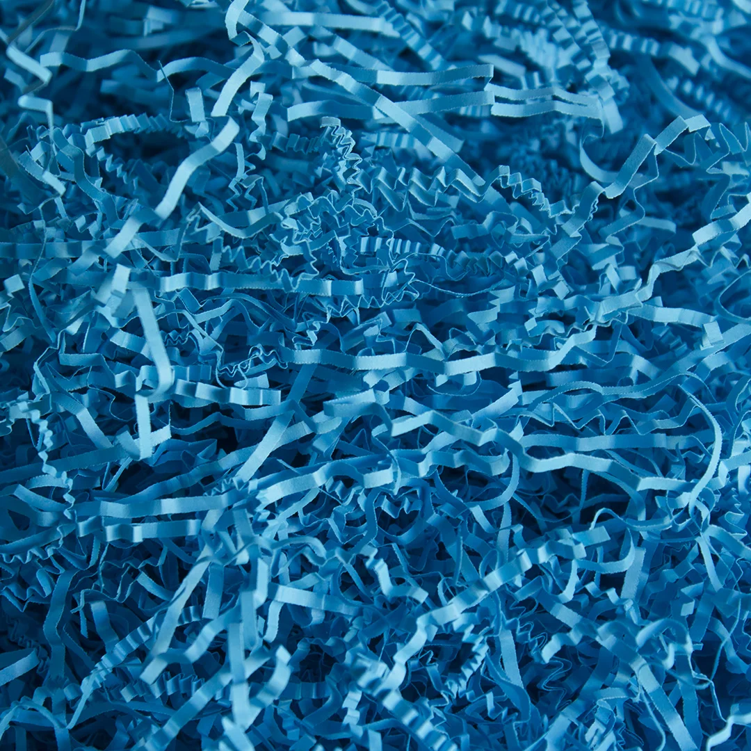 Бумажный наполнитель. Синий 2 мм 50 гр |
