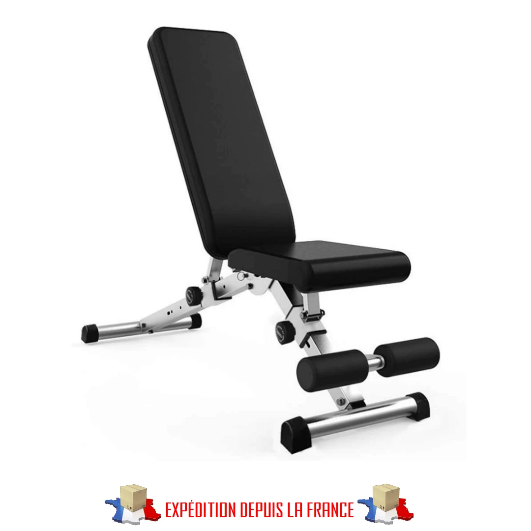 Абдоминальная скамья раскладывающаяся регулируемая с эластичной лентой