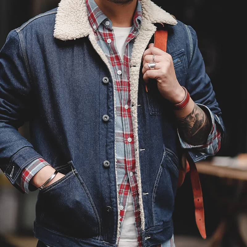 Мужская зимняя куртка с подкладкой из флиса Maden теплая пуховик на