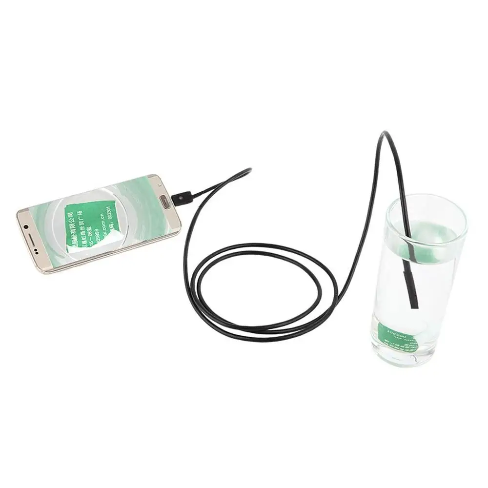 Водонепроницаемый телефонный эндоскоп IP67 диаметр линзы 5 мм двойной интерфейс USB