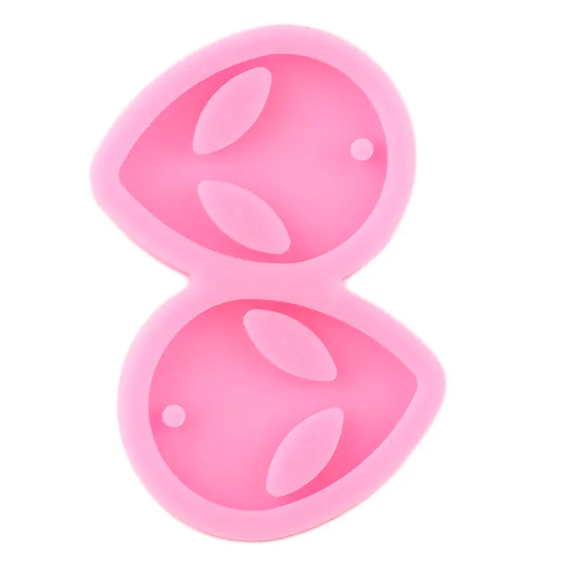 Shiny Mini Alien Earrings Mold DIY Water Drop Epoxy Resin Keychain Mould Silicone Molds Women Trinket Fashion Pendant Jewelry |