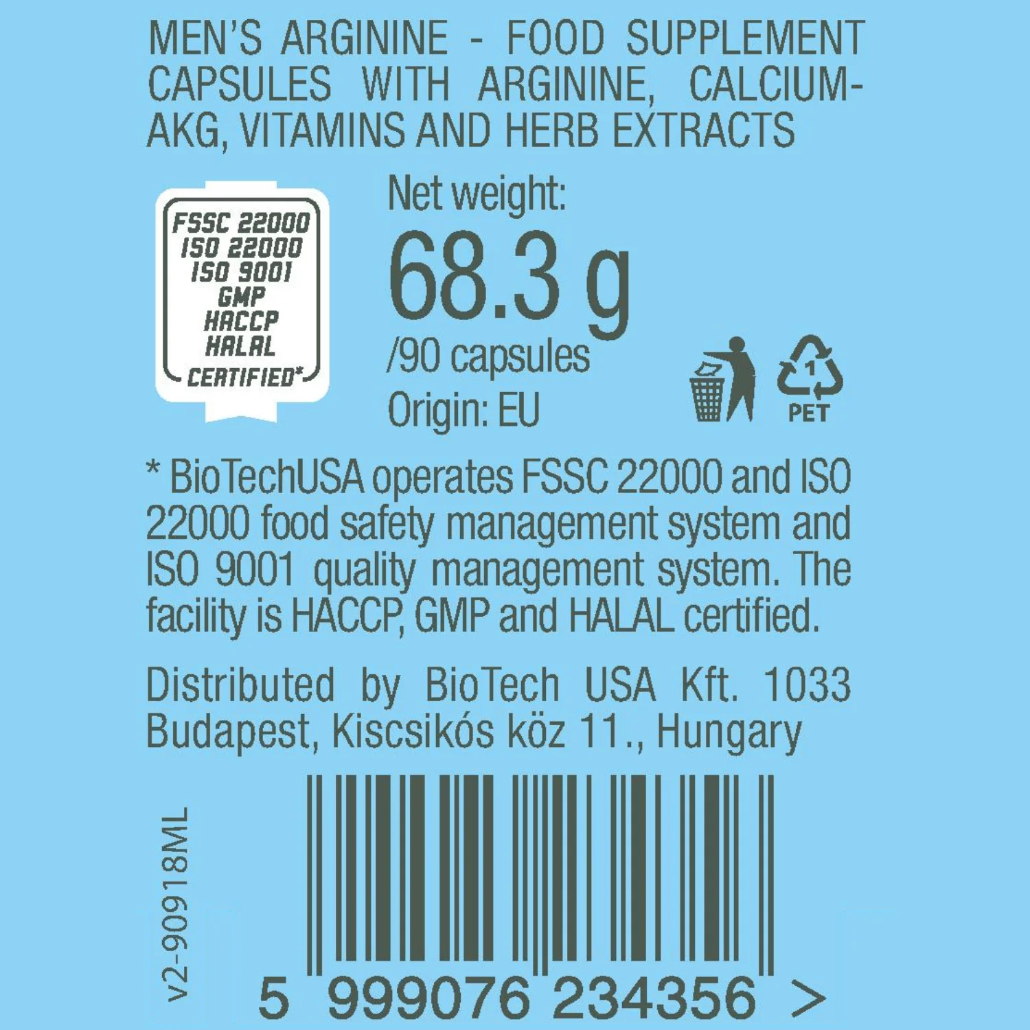 Мультивитаминный комплекс / BioTechUSA Men’s Arginine 90 капсул | Красота и здоровье