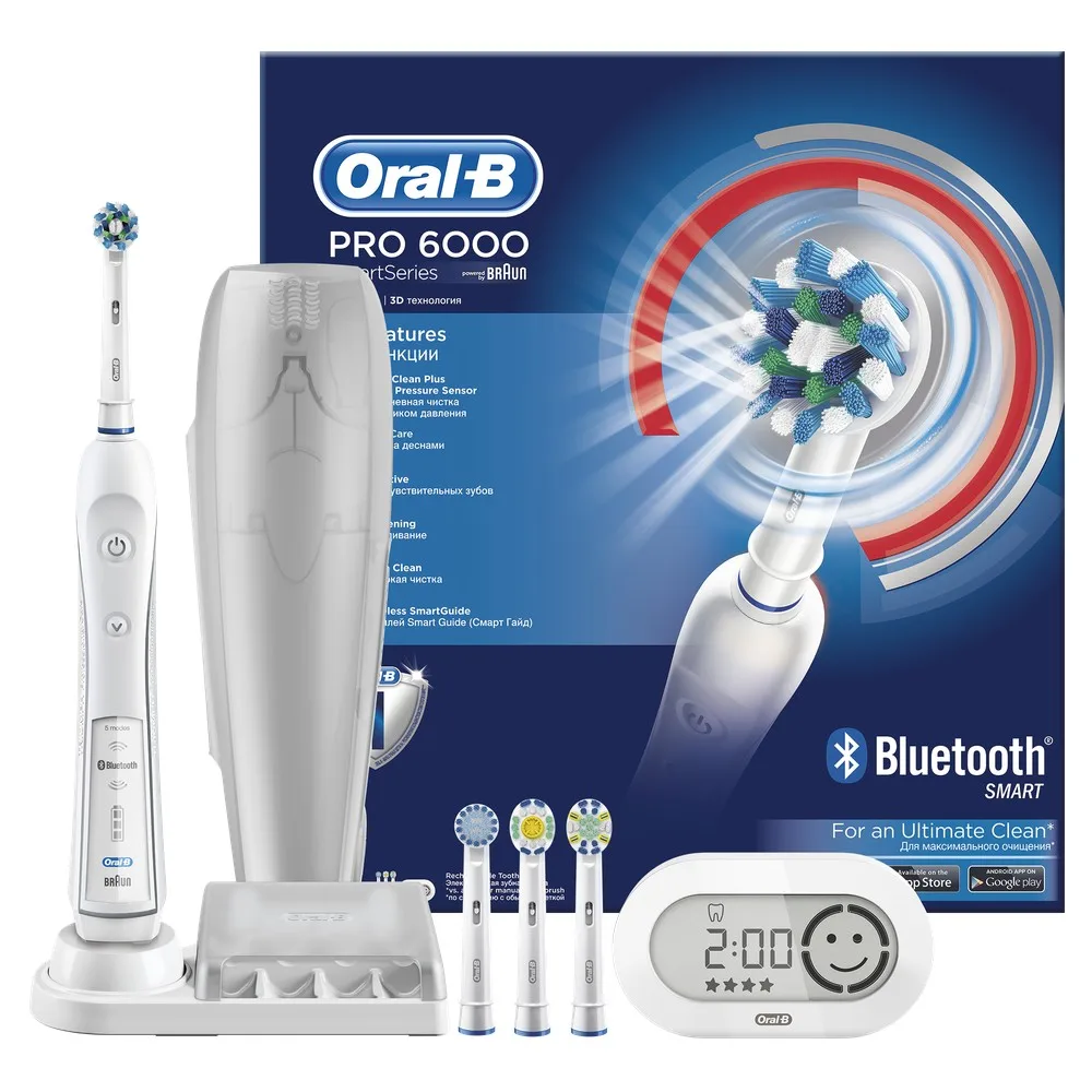 Электрическая зубная щетка Oral B PRO 6000 Smart Series с Bluetooth Triumph D36.545.5X|Электрические