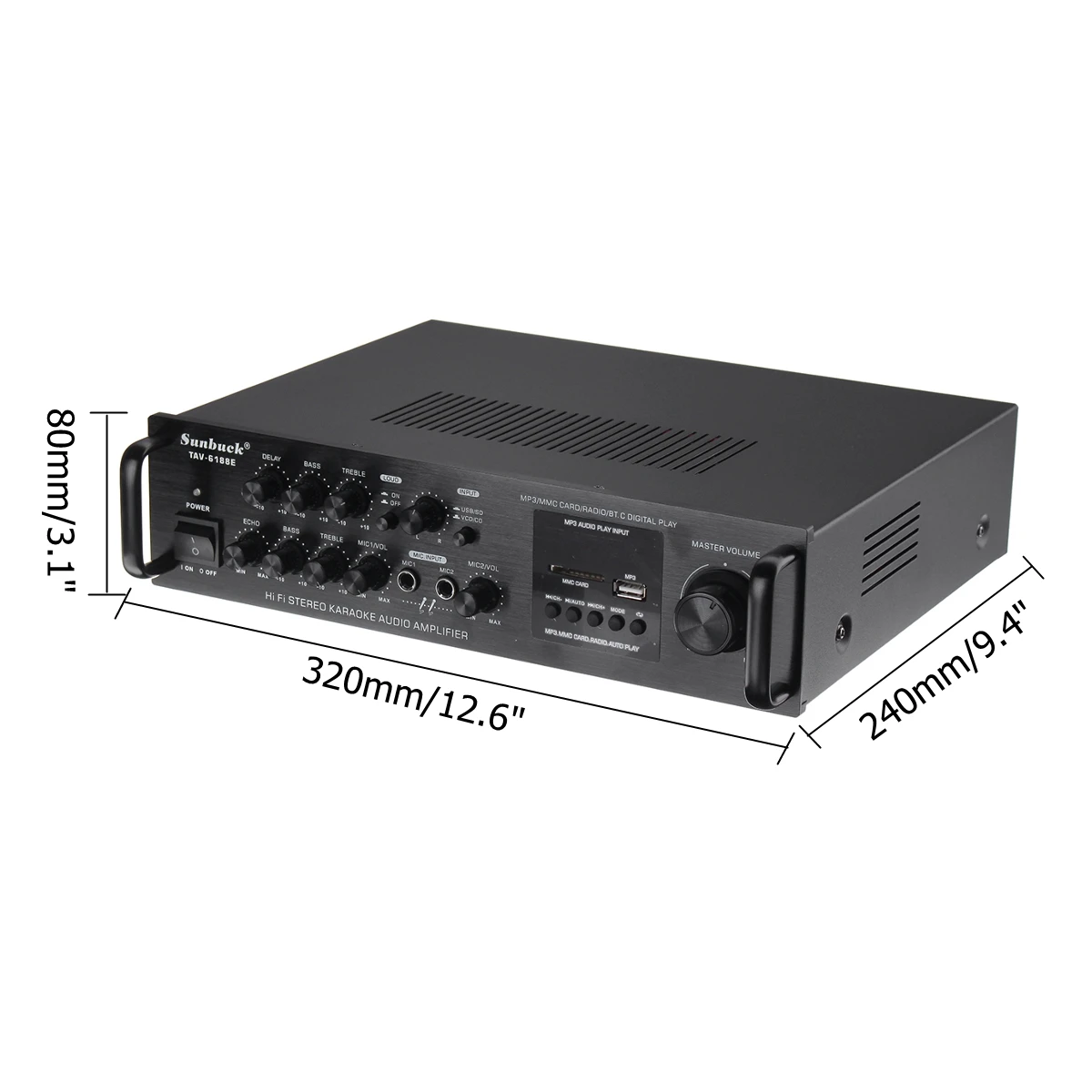 200 Вт Bluetooth 5 0 Аудио Усилитель EQ стерео домашний кинотеатр AMP для автомобиля и дома