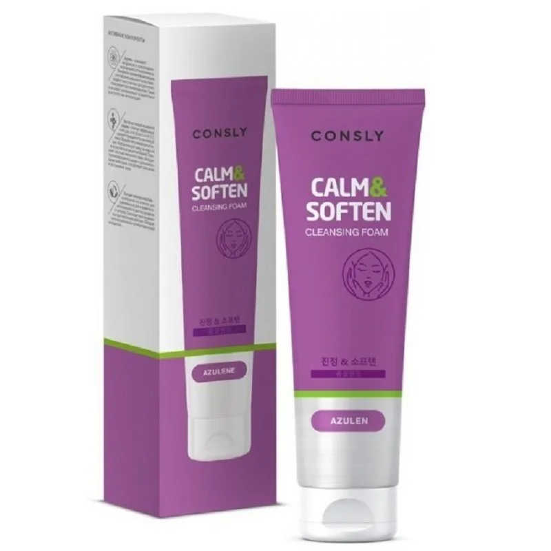 Пенка для умывания с азуленом Consly Azulene Cleansing Foam Calm & Soften 120ml. Оригинал. Корея. |