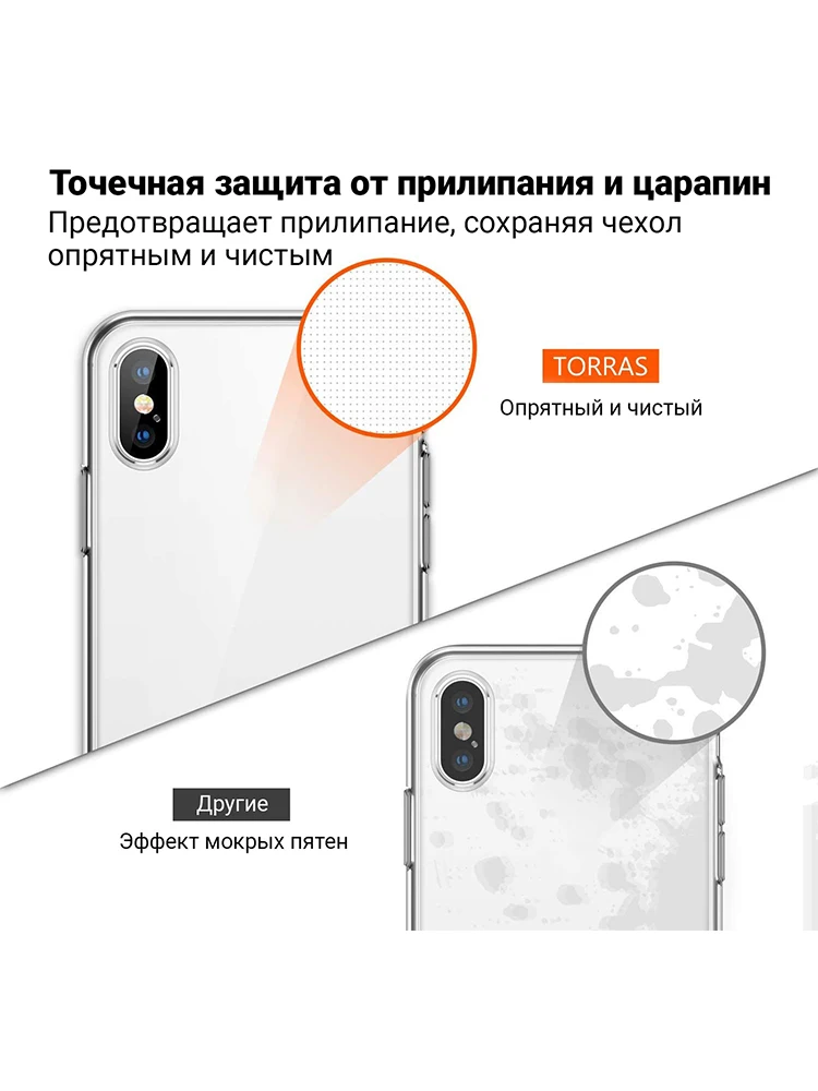 Тонкий силиконовый чехол для Apple iPhone X / Прозрачный накладка на Эпл Айфон 10