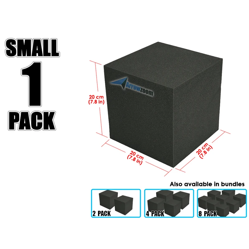 Arrowzoom 7," x 7,8" x 7," мини-угловой кубический пенопласт студийная панель Звукопоглощающая акустическая обработка