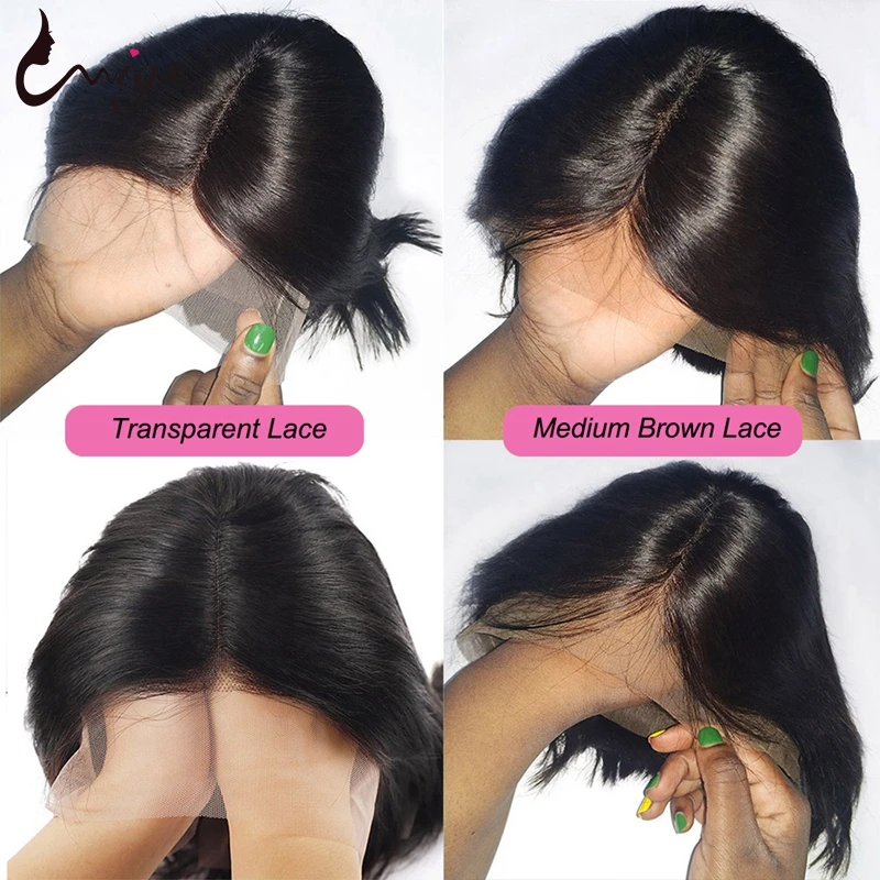 360 Lace Frontal Wig 8-26" Brazilian Deep Wave Front Pre Plucked Transparent Remy Human Hair Wigs For Black Women Uwigs | Шиньоны и