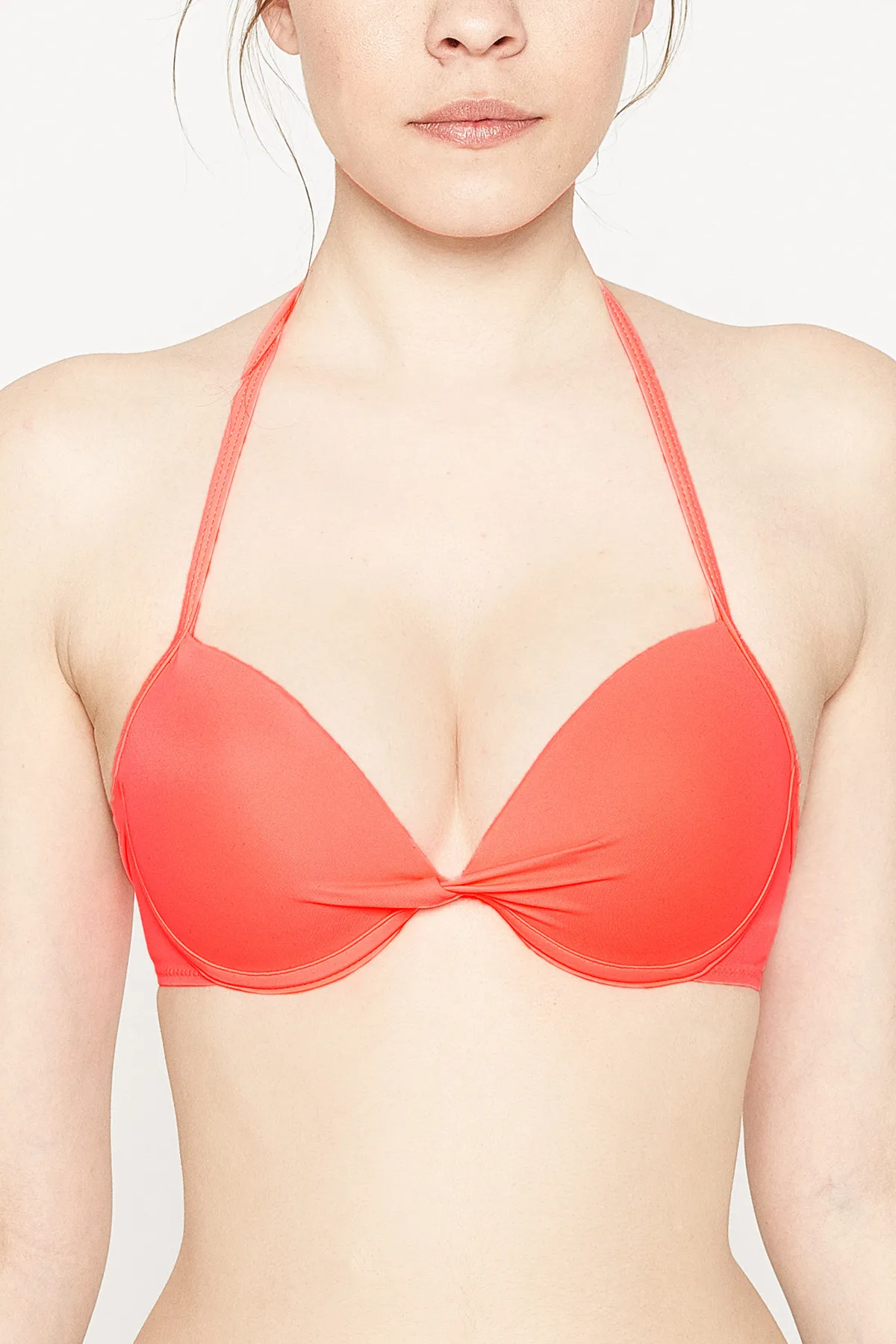 Koton женский коралловый Бикини Топ 7 YAK89172OM|Раздельный из двух частей| |