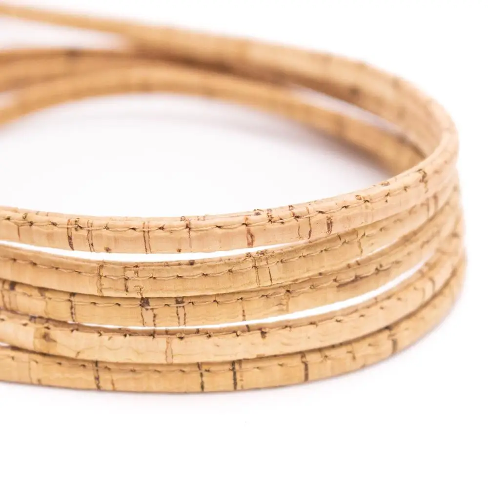 5 мм плоский натуральный пробковый корд португальский Корк оптовая продажа