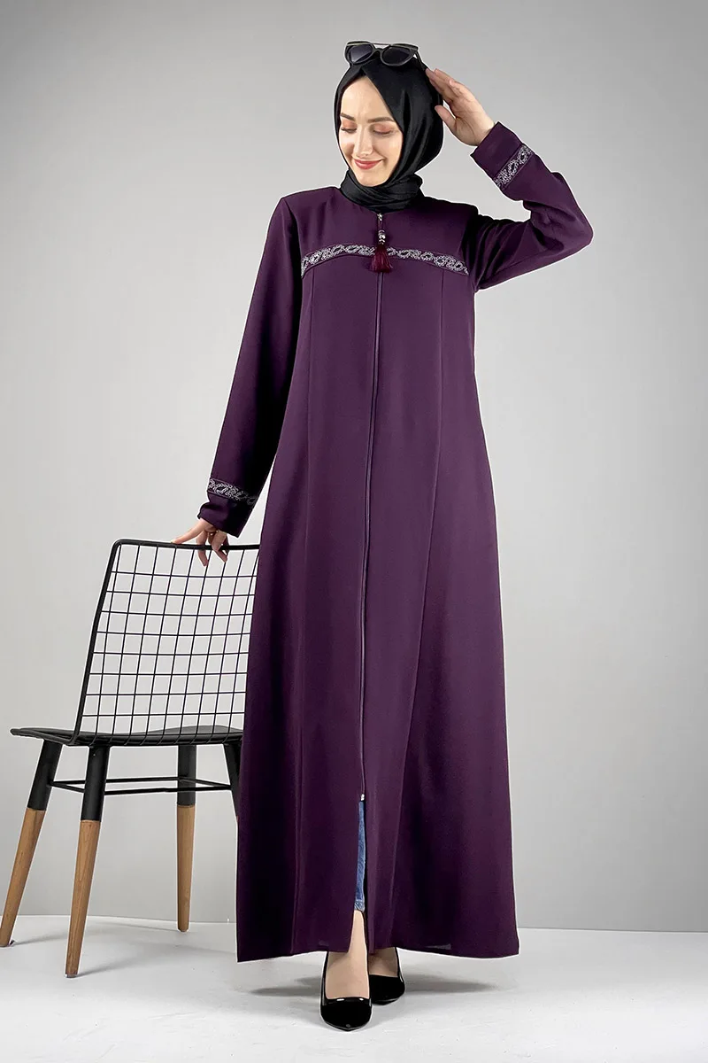Платье абайя с вышивкой и кисточками, индейка, мусульманская Мода, мусульманский Мусульманский Стиль, мусульманская одежда, Дубай, амбул, хи...