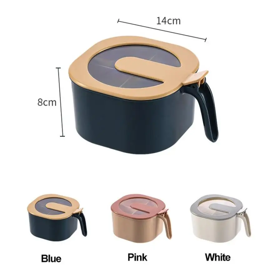

Salt and pepper spice jar with lid Transparent seasoning container spices storage box pumpkin spice boxs kitchen canister sets