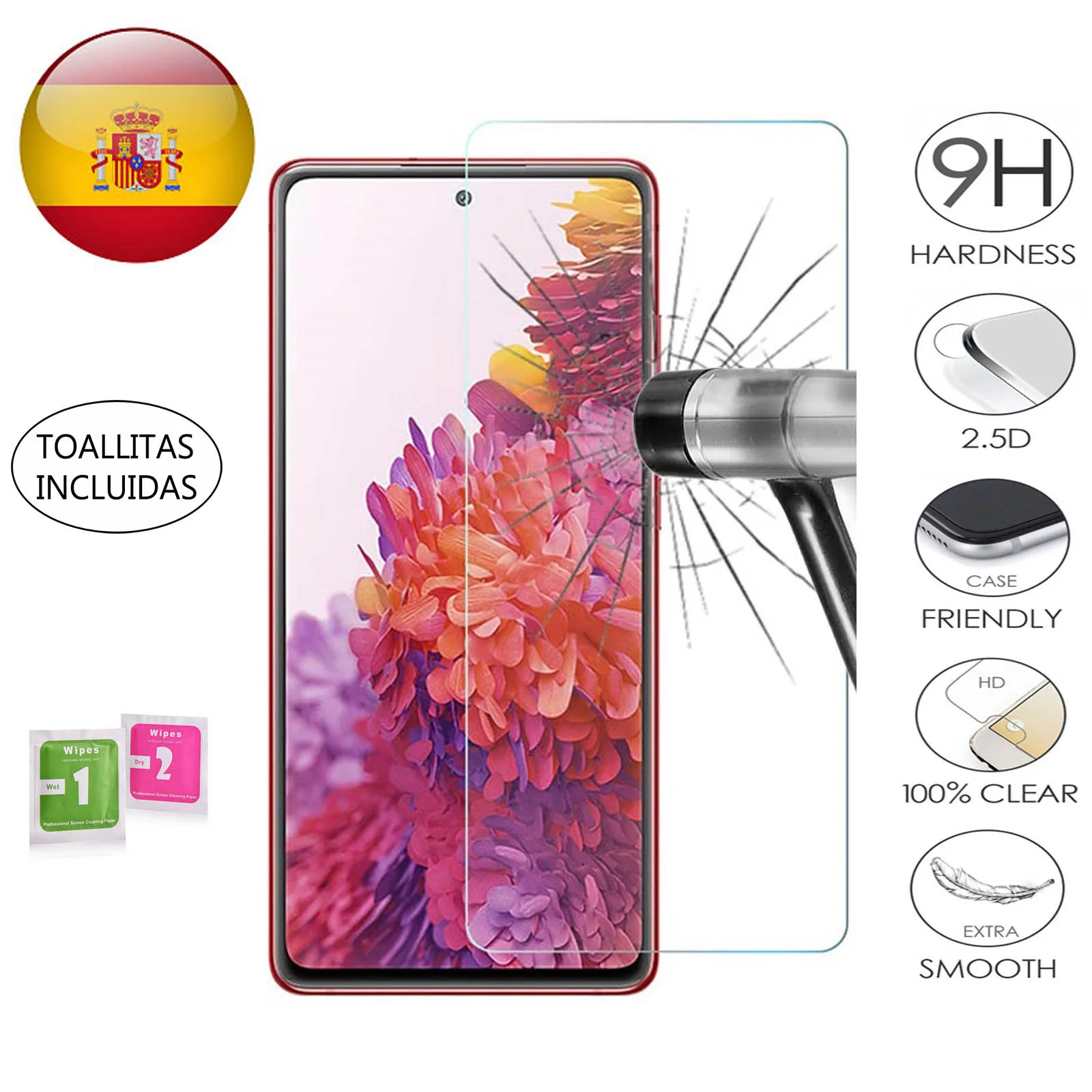 Защитное стекло для Samsung Galaxy S20 FE закаленное 9H 2.5D премиум класса 0 3 мм | Мобильные