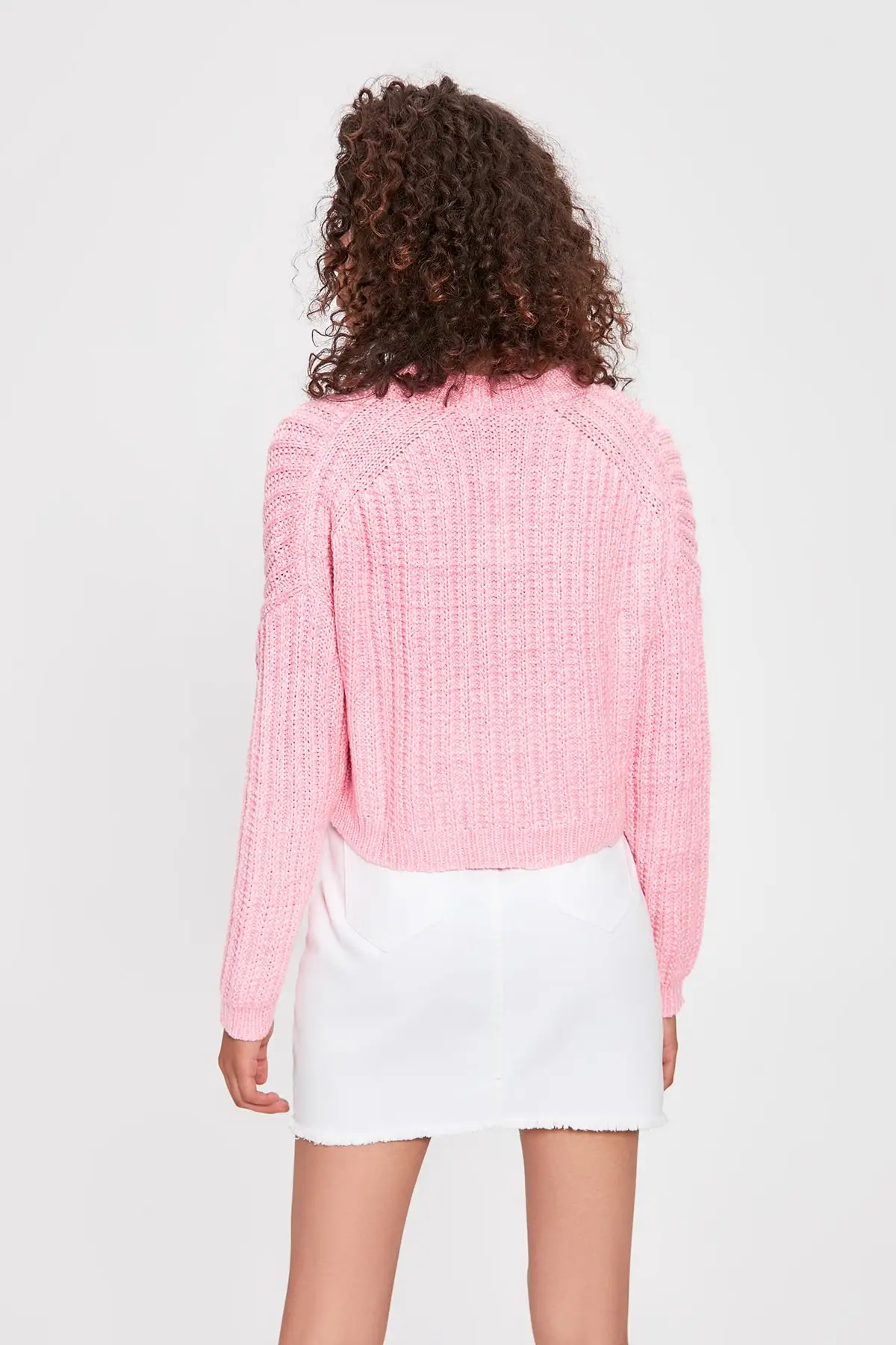 Розовый трикотажный свитер TWOAW20KZ0283 |