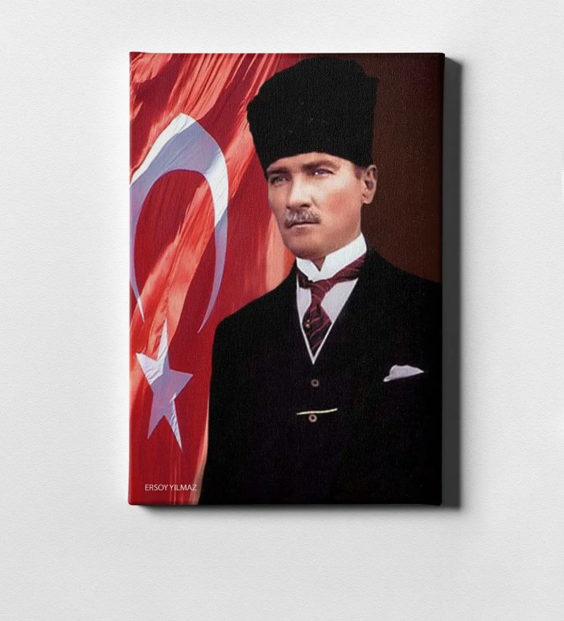 

Personalized Ataturk Canvas Print (50x70 cm.) 23 gift Home Decoration Special Design Home Office Business Place Quality Reliable